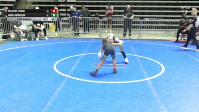 55 lbs 3rd Place - Blaine Page, All I See Is Gold Academy vs Wes Arnold, All I See Is Gold Academy