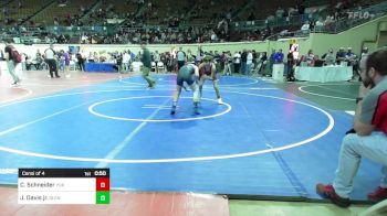 87 lbs Consi Of 4 - Caleb Schneider, Yukon vs Justin Davis Jr., Glenpool Youth Wrestling