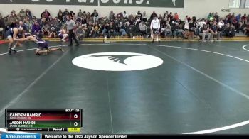 132 lbs Round 3 - Camden Hamric, Susan Moore Hs vs Jason Mahdi, James Clemens HS