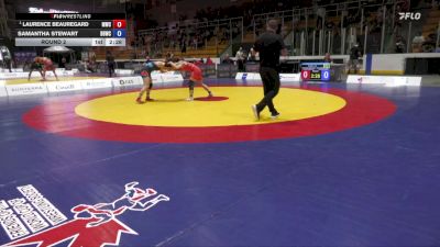 57kg Round 2 - Laurence Beauregard, Montreal Wrestling Club vs Samantha Stewart, Black Bears Wrestling Club