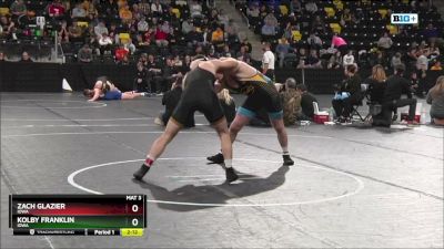 197 lbs Semifinal - Kolby Franklin, Iowa vs Zach Glazier, Iowa