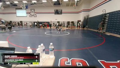 100 lbs Cons. Round 2 - Avery Green, Comal Smithson Valley (Girls) vs Savannah Galindo, College Park (Girls)