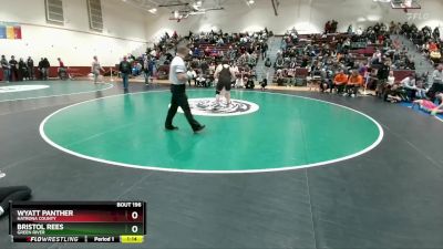 285 lbs Champ. Round 1 - Wyatt Panther, Natrona County vs Bristol Rees, Green River