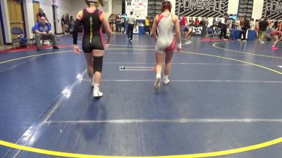 136 lbs Round Of 16 - Brookelyn McClain, Fort Cherry vs Abigail DeBerry, Stafford-VA