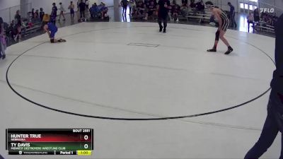 129 lbs Cons. Round 4 - Hunter True, Nebraska vs Ty Davis, Midwest Destroyers Wrestling Club