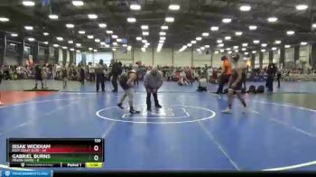120 lbs Round 5 (6 Team) - Issak Wickham, East Coast Elite vs Gabriel Burns, Minion White