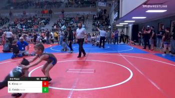 60 lbs 3rd Place - Knox Kline, HBT Grapplers vs Dontez Fields, Muskogee Rougher Wrestling