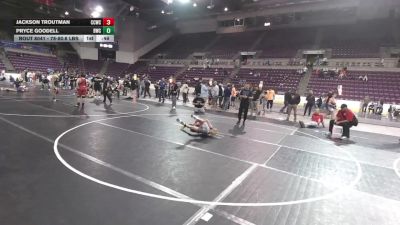 78-80.6 lbs Champ. Round 2 - Jackson Troutman, Canon City Wrestling Club vs Pryce Goodell, Billings Wrestling Club
