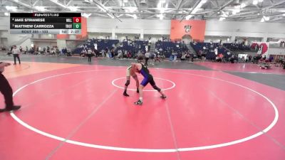 133 lbs Quarterfinal - Matthew Carrozza, Trinity (CT) vs Jake Strianese, Williams College