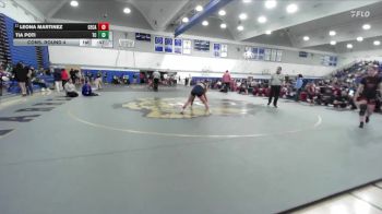 130 lbs Cons. Round 4 - Tia Poti, Temescal Canyon vs Leona Martinez, Central Catholic