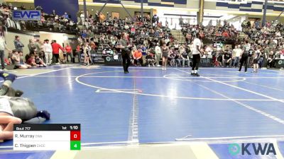 55 lbs Round Of 16 - Riley Murray, Oklahoma Wrestling Academy vs Corbin Thigpen, Choctaw Ironman Youth Wrestling