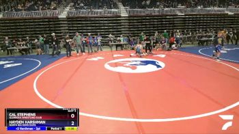 86 lbs Quarterfinal - Cal Stephens, Glenrock Wrestling Club vs Hayden Harshman, North Big Horn Rams