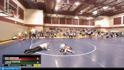 87 lbs Quarterfinal - Logan Koester, SYRACUSE vs Sam Hermann, Jordan Junior Wrestling