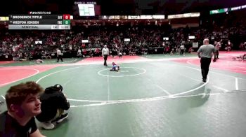 61 lbs Semifinal - Weston Jensen, EWC3 vs Broderick Tittle, BAY2