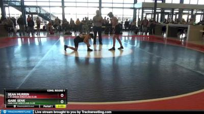 J-9 lbs Cons. Round 1 - Sean Murrin, L-M Junior Wrestling Club vs Gabe Senk, Linn-Mar Wrestling Club