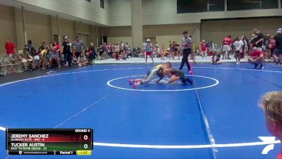 70 lbs Round 4 (6 Team) - Jeremy Sanchez, Alabama Elite - Red vs Tucker Austin, East TN Bomb Squad