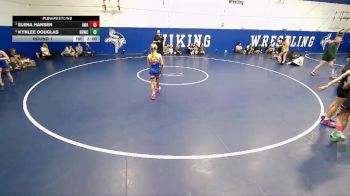 95 lbs Round 1 - Kynlee Douglas, Bear River Wrestling Club vs Elena Hansen, Aviator Wrestling Academy