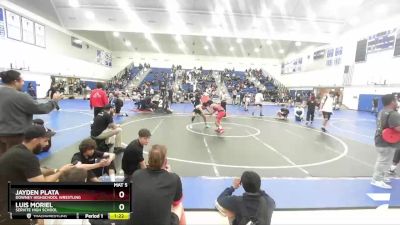 138 lbs Quarterfinal - Luis Moriel, Servite High School vs Jayden Plata, Downey Highschool Wrestling