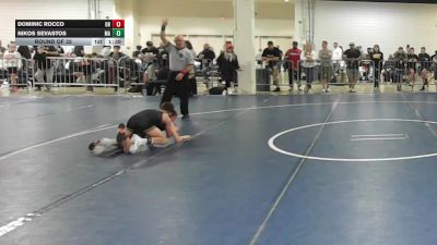 75 lbs Round Of 32 - Dominic Rocco, OH vs Nikos Sevastos, MA