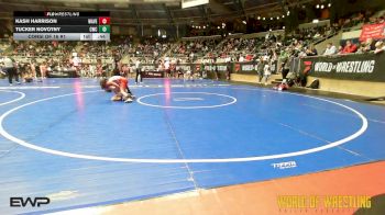 85 lbs Consi Of 16 #1 - Kash Harrison, Wave Wrestling Club (TN) vs Tucker Novotny, Cowboy Wrestling Club