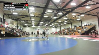 125 lbs Champ. Round 1 - Andrew Cain, Lakeland University vs Dakota Phillips, Mount St. Joseph