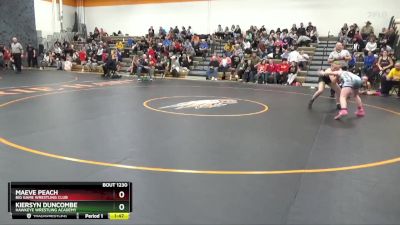 J-6 lbs Semifinal - Maeve Peach, Big Game Wrestling Club vs Kiersyn Duncombe, Hawkeye Wrestling Academy