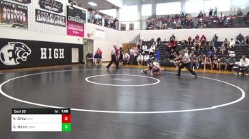 160 lbs Round Of 16 - Gavin Nunn, Camp Hill vs Kellen Ortiz, Wyomissing