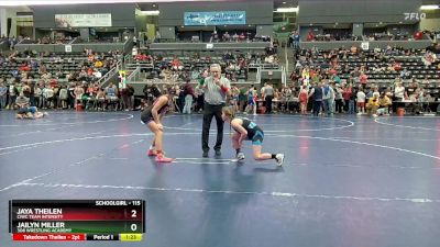 115 lbs Cons. Round 2 - Jailyn Miller, 308 Wrestling Academy vs Jaya Theilen, CIWC Team Intensity