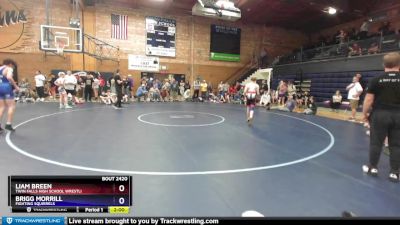 106 lbs Cons. Round 1 - Liam Breen, Twin Falls High School Wrestli vs Brigg Morrill, Fighting Squirrels