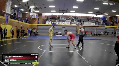 150 lbs Semifinal - Ryan Jordan, Cyprus vs Jayden Dominguez, Granger