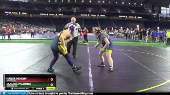 Girls - 170 lbs Cons. Round 1 - Hailee Hendry, Owosso HS vs Claudia Palumbo, Hastings HS