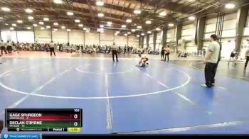 100 lbs Round 2 (6 Team) - Gage Spurgeon, Iowa Black vs Declan O`Byrne, PA Blue