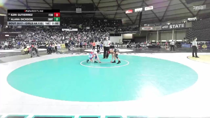 Girls 4A 110 lbs Quarterfinal - Alana Dickson, Eastmont (Girls) vs Ezri ...