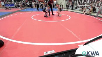 52 lbs Rr Rnd 4 - Laken Burt, Wagoner Takedown Club vs Hayden Gregory, Tulsa Blue T Panthers