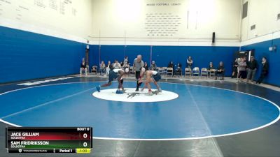 130 lbs Cons. Round 3 - Jace Gilliam, Soldotna vs Sam Fridriksson, Soldotna