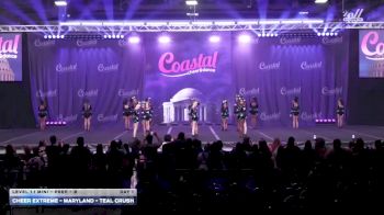 Cheer Extreme - Maryland - Teal Crush [2026 L1.1 Mini - PREP - B Day 1] 2026 Coastal at the Capitol Super Nationals