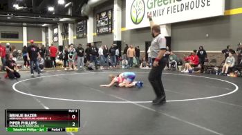 82 lbs Round 3 (4 Team) - Piper Phillips, Female Elite Wrestling vs Brinlie Bazer, Nebraska Wrestling Academy