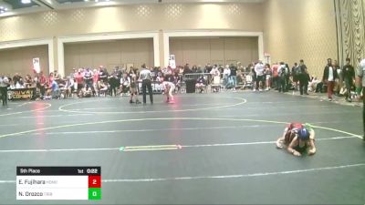 52 lbs 5th Place - Easton Fujihara, Honolulu WC vs Noah Orozco, Tribe WC