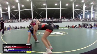 93 lbs Round 1 (6 Team) - Penelope Ayala, Wisconsin vs Ella Neibert, Indiana