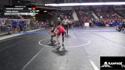 85 lbs 2nd Place Match - Emma Weakly, Iron Grapplers vs Ransym Nussbaum, Plainville Kids Wrestling Club
