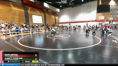 145 lbs Round 1 - Gavin Groves, Lincoln Middle School vs Everett Copeland, Lander Middle School