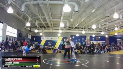 120 lbs Placement (16 Team) - Hunter Jessee, Alpha WC vs Maddox Spencer, Attack WC