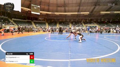 90 lbs 3rd Place - Audrey Flores, Warriors Of Christ (WOC) vs Bailey Copeland, Keystone Wrestling Club