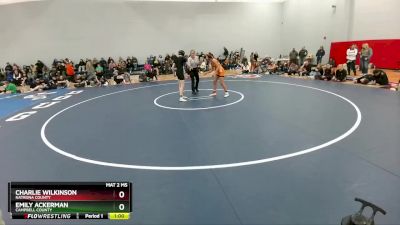 120 lbs Cons. Round 2 - Charlie Wilkinson, Natrona County vs Emily Ackerman, Campbell County