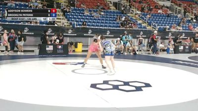 135 lbs Champ. Rd Of 128 - Addyson Bowers, Iowa vs Brooklyn Peterie, Illinois