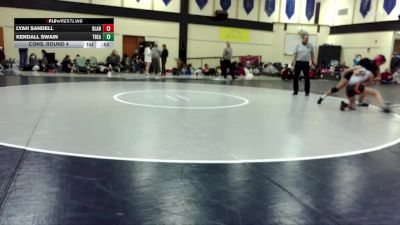 120lbs Cons. Round 4 - Lyah Sandell, Blaine (Girls) vs Kendall Swain, Todd Beamer (Girls)