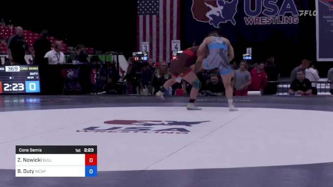 62 kg Cons Semis - Zoe Nowicki, Bulldog Wrestling Club vs Bridgette ...