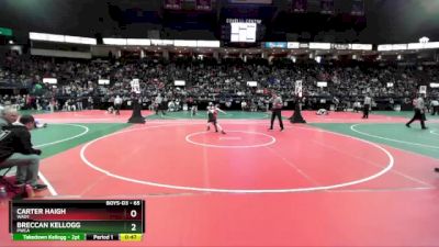 65 lbs Cons. Round 4 - Breccan Kellogg, PWCA vs Carter Haigh, WAD1