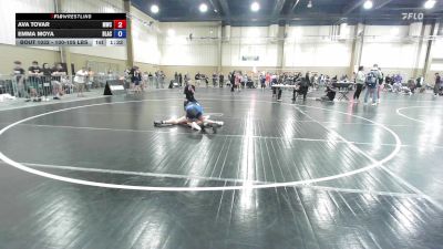 100-105 lbs Rr Rnd 3 - Ava Tovar, Miami Wrestling Club vs Emma Moya, Black Flag Wrestling Academy