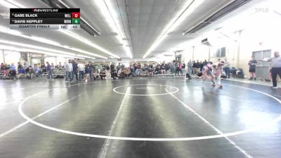 189 lbs Quarterfinal - Gabe Black, Wellsville vs Davis Keppley, Wernersville